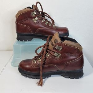 Womens Timberland Leather Hiking Boots Size 7.5